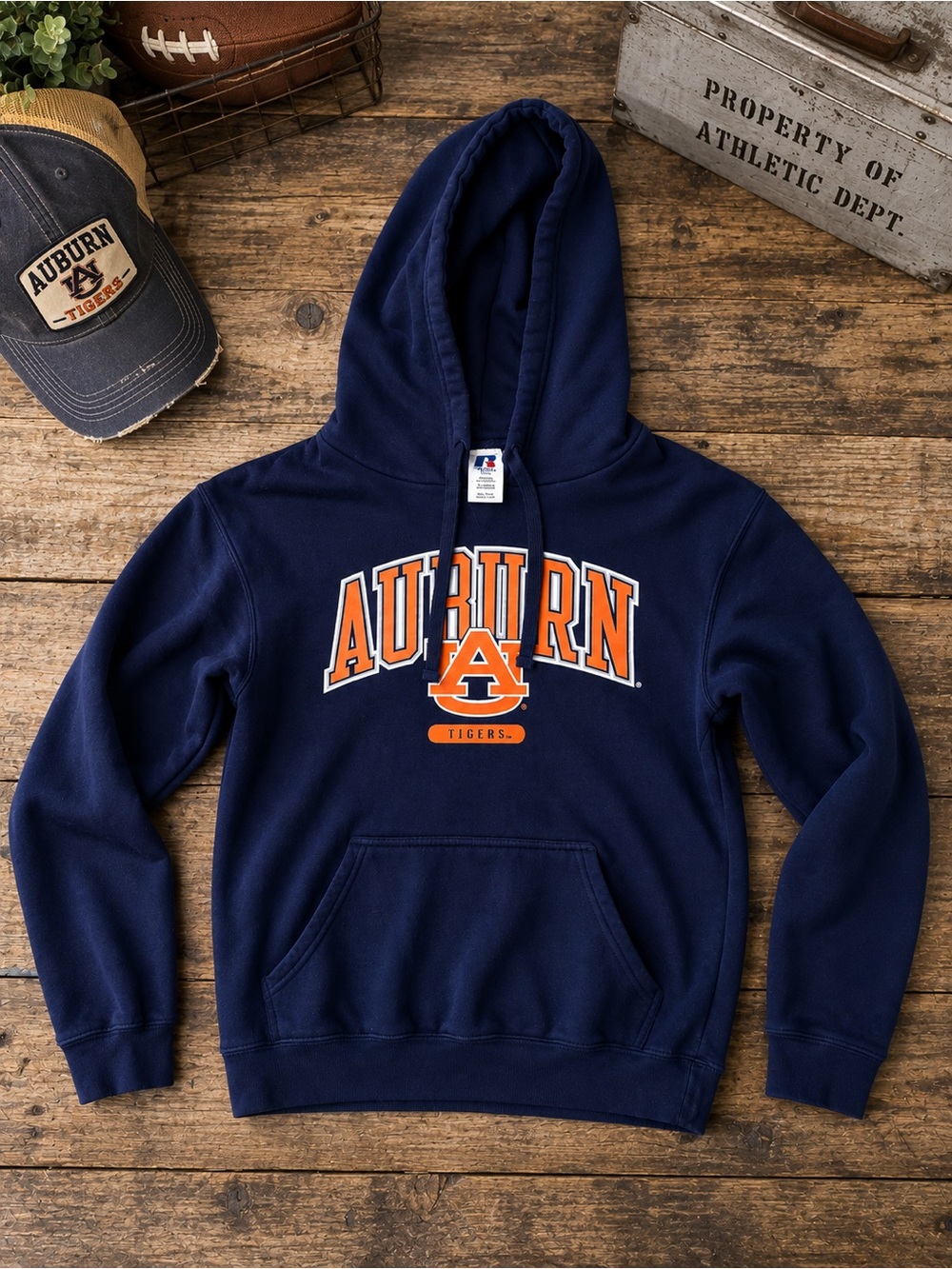 Auburn Tigers Hoodie Adult Small | War Eagle SEC Game Day